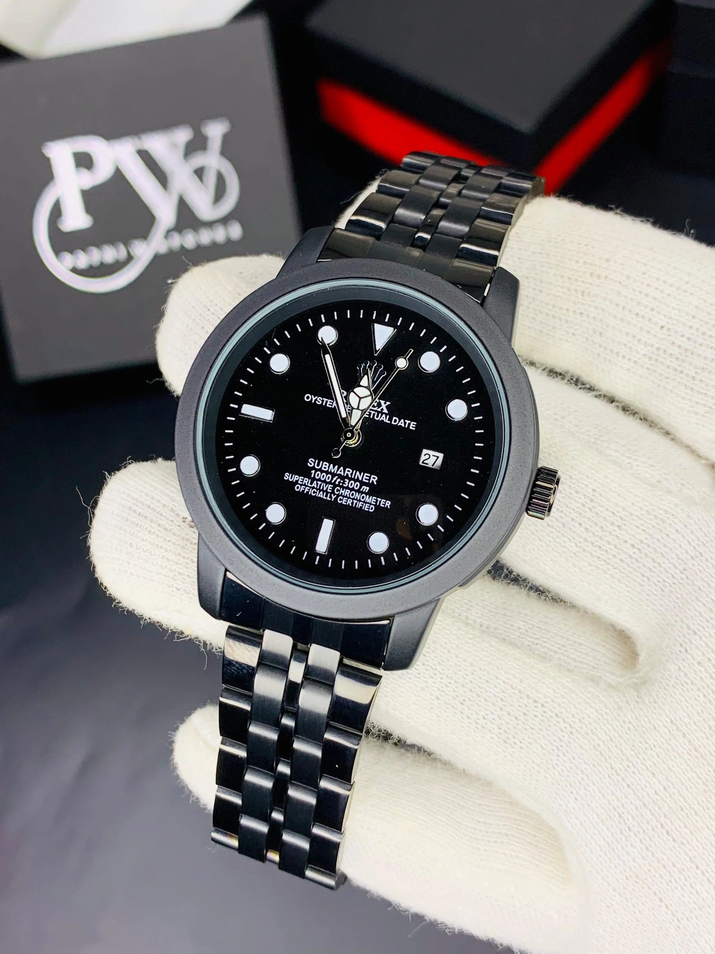 Black Ring Model - Quartz Patni Watches