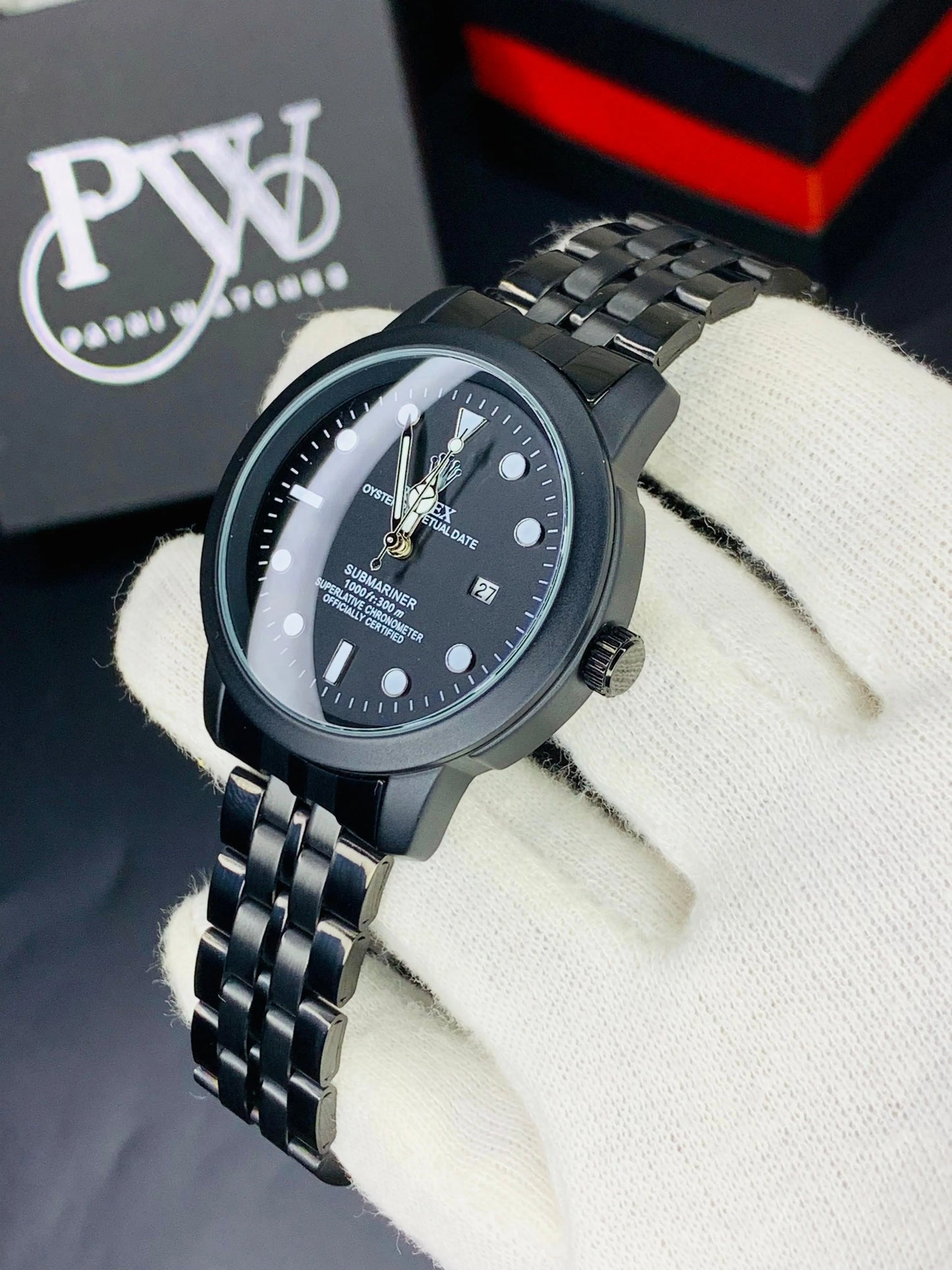Black Ring Model - Quartz Patni Watches