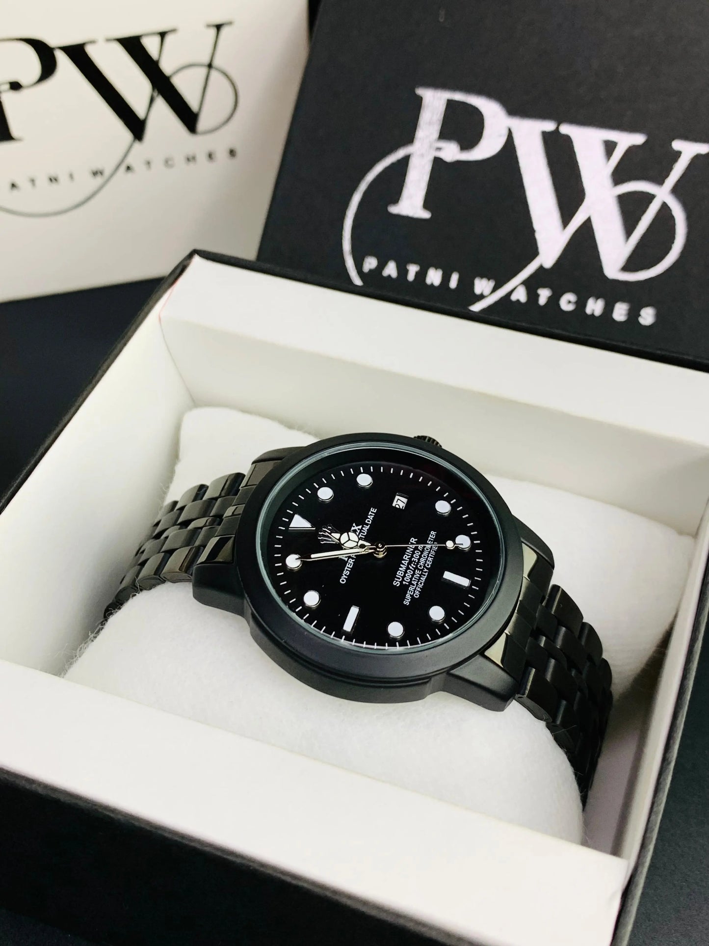 Black Ring Model - Quartz Patni Watches