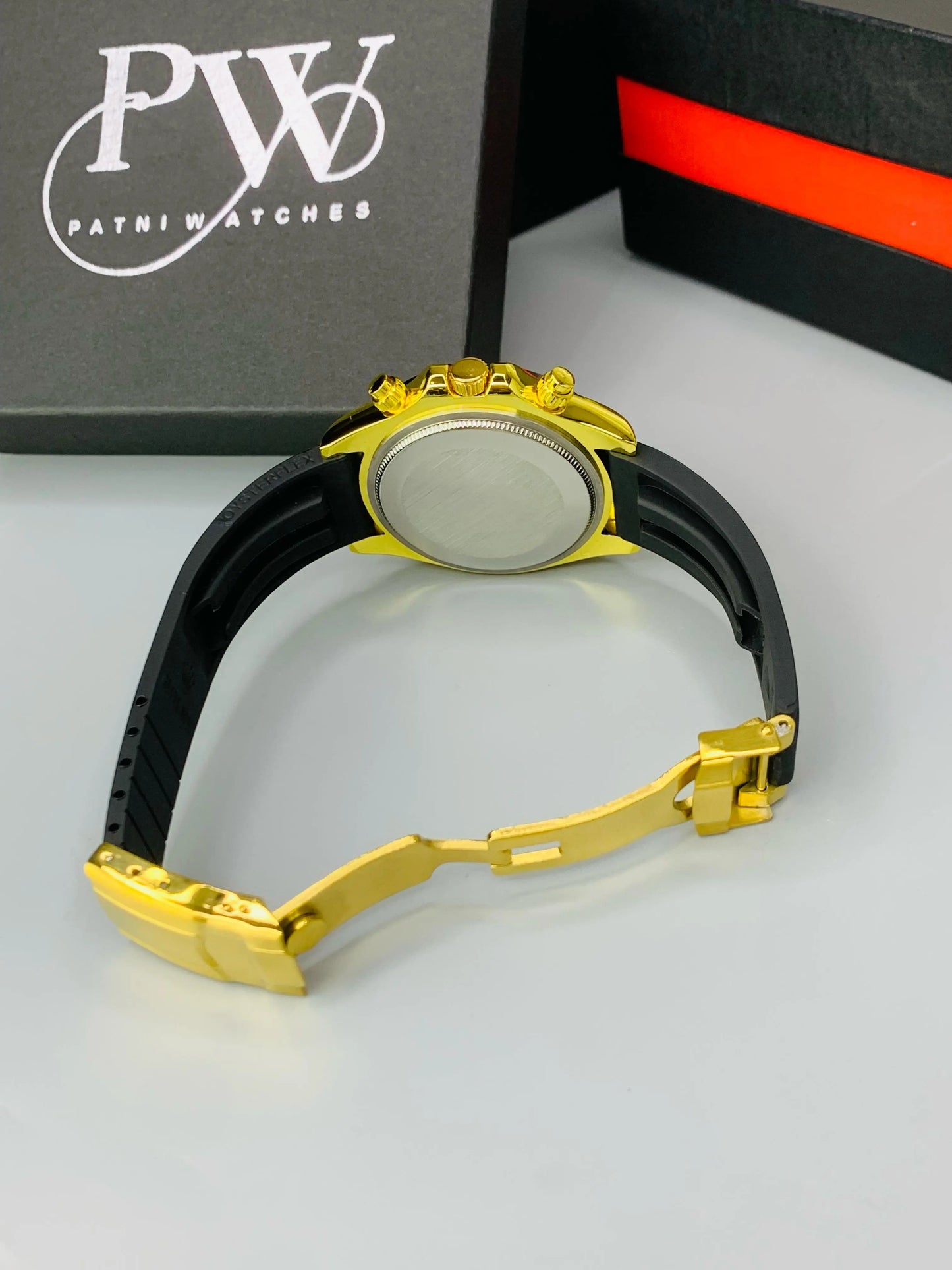 Daytona Stone Strap (Black Gold) Patni Watches
