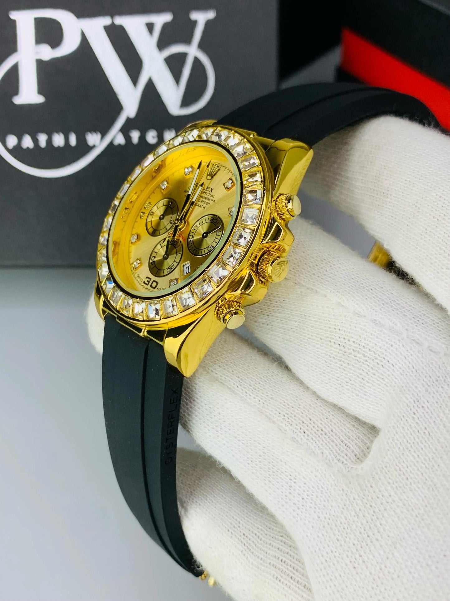 Daytona Stone Strap (Gold) Patni Watches