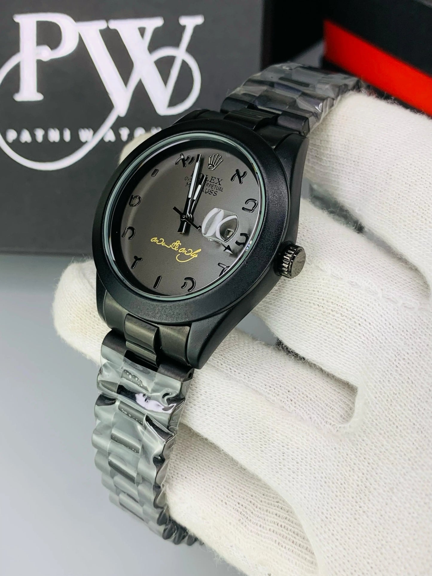 Full Black Branded Model - Quartz Patni Watches