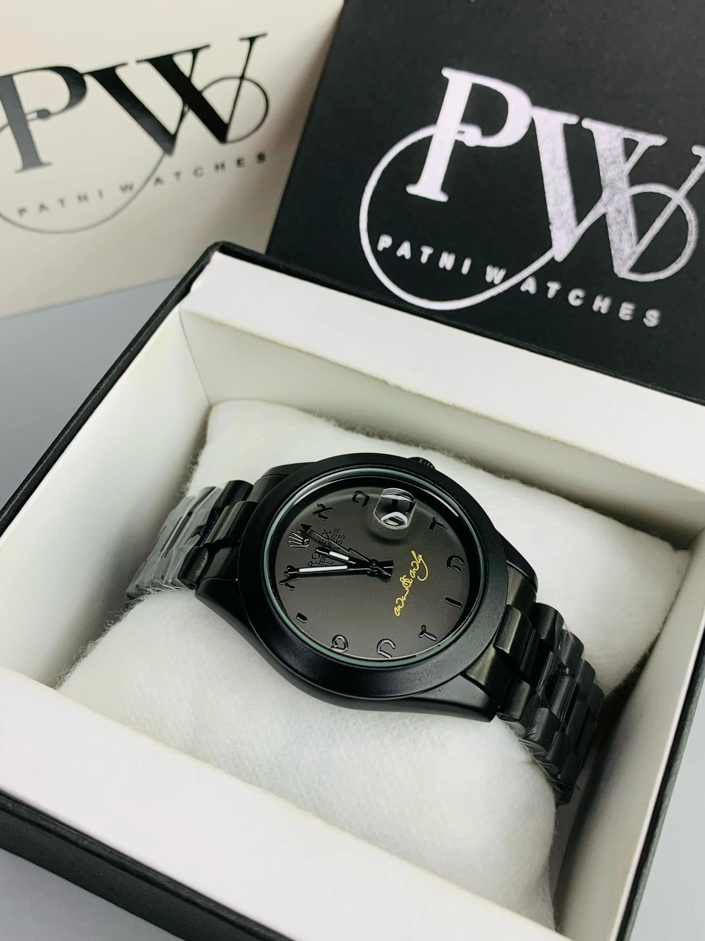 Full Black Branded Model - Quartz Patni Watches