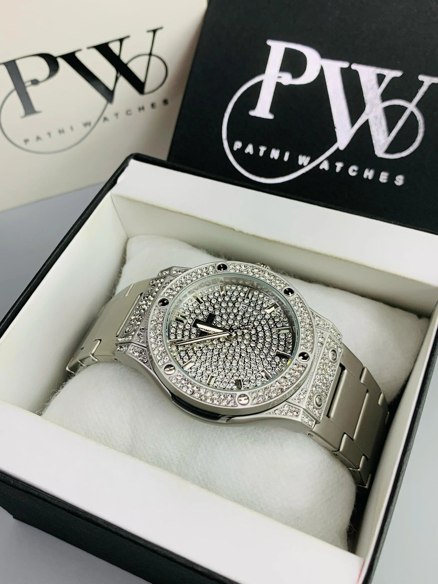 HB Full Stone Model (Grey) Patni Watches