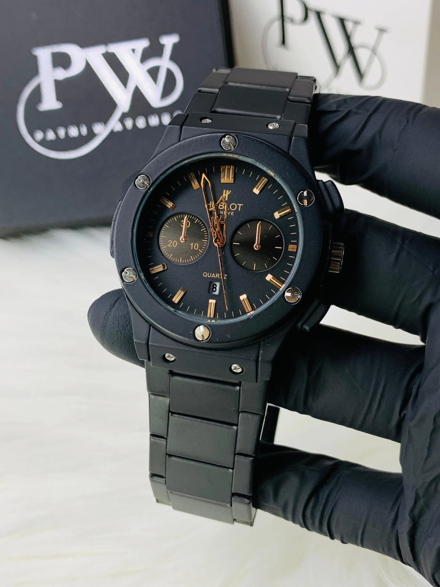 HB Model (Black) Patni Watches