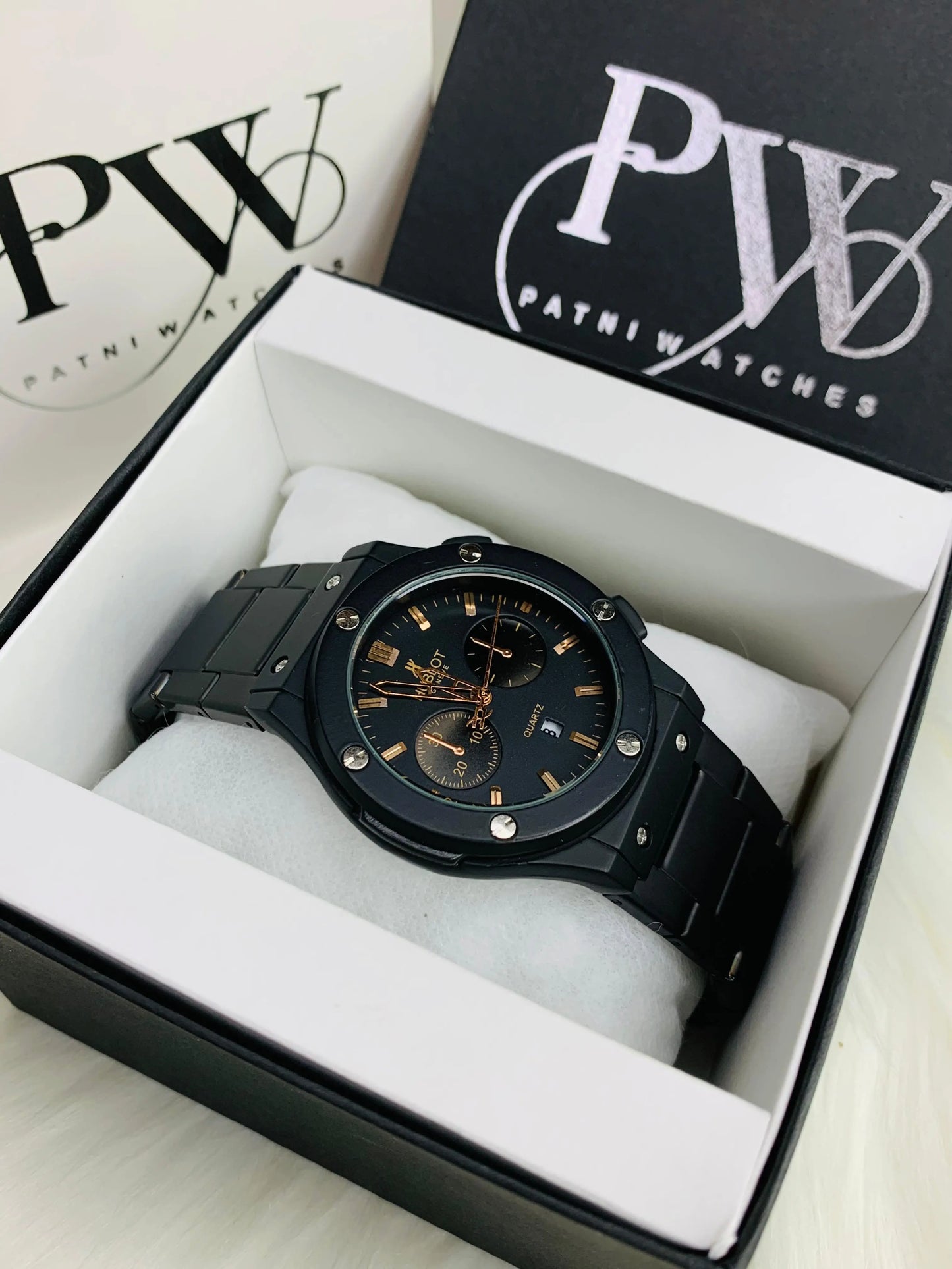 HB Model (Black) Patni Watches
