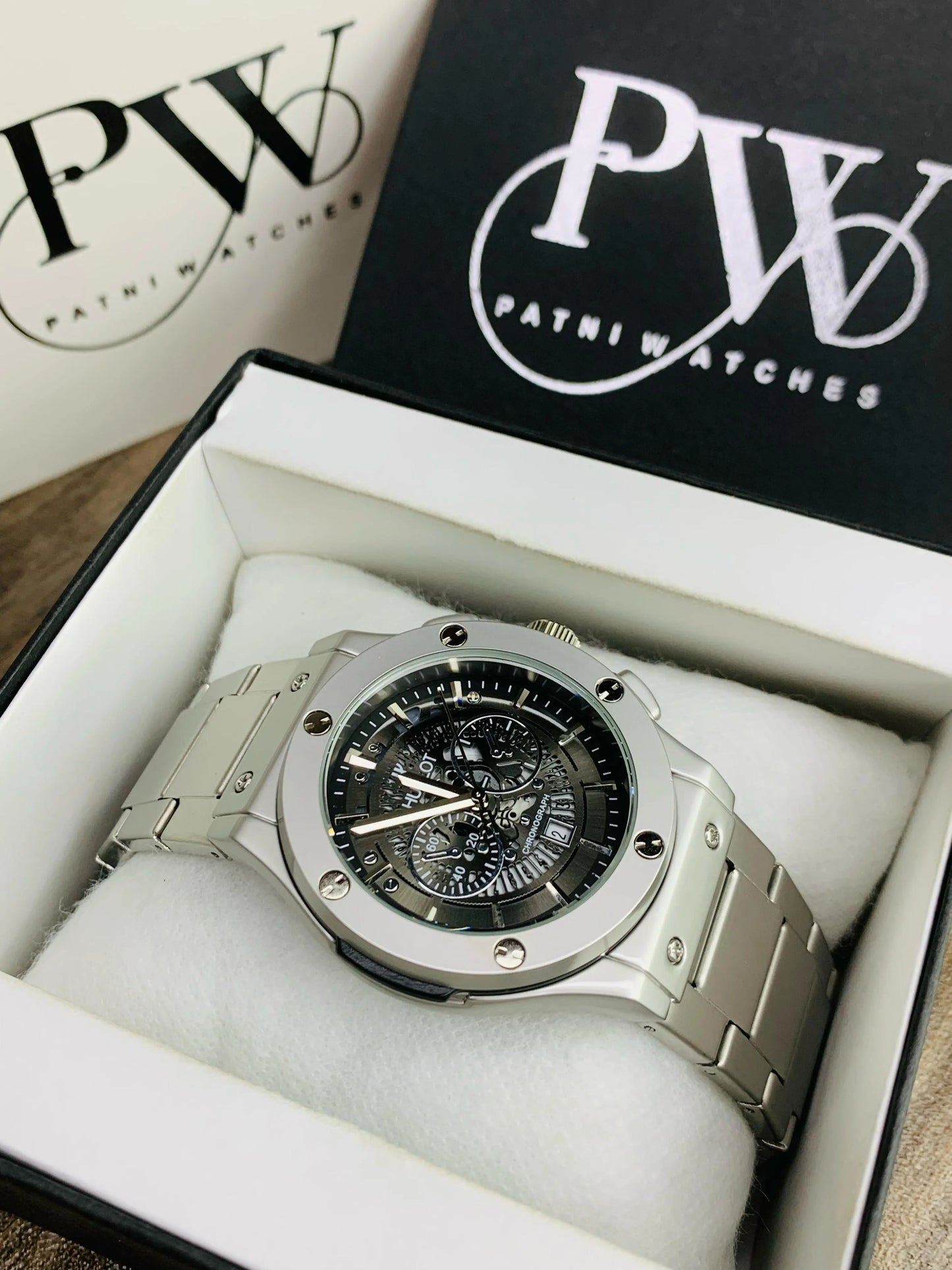 HB Model (Skeleton Black) Patni Watches
