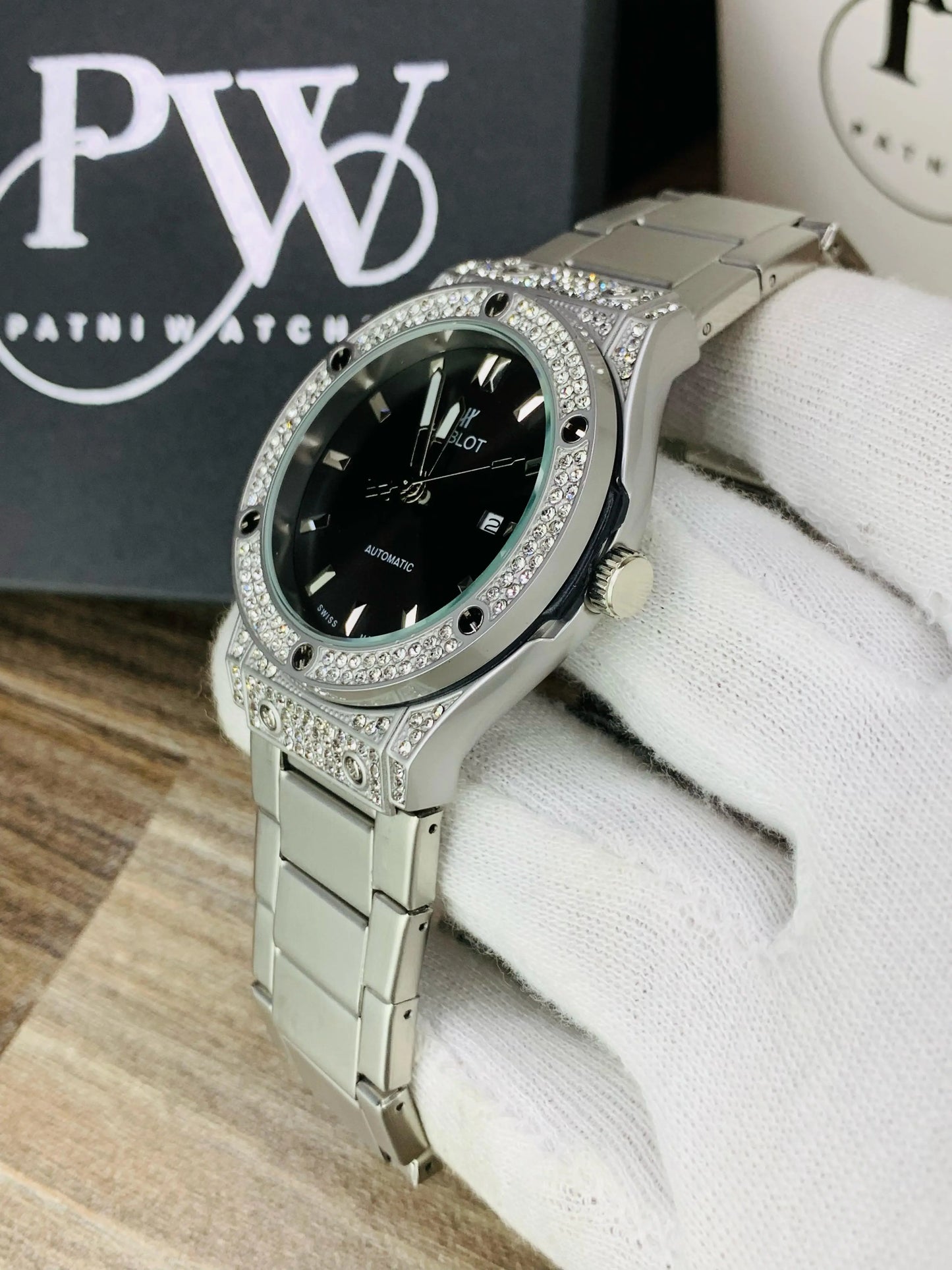 HB Stone Model (Black) Patni Watches