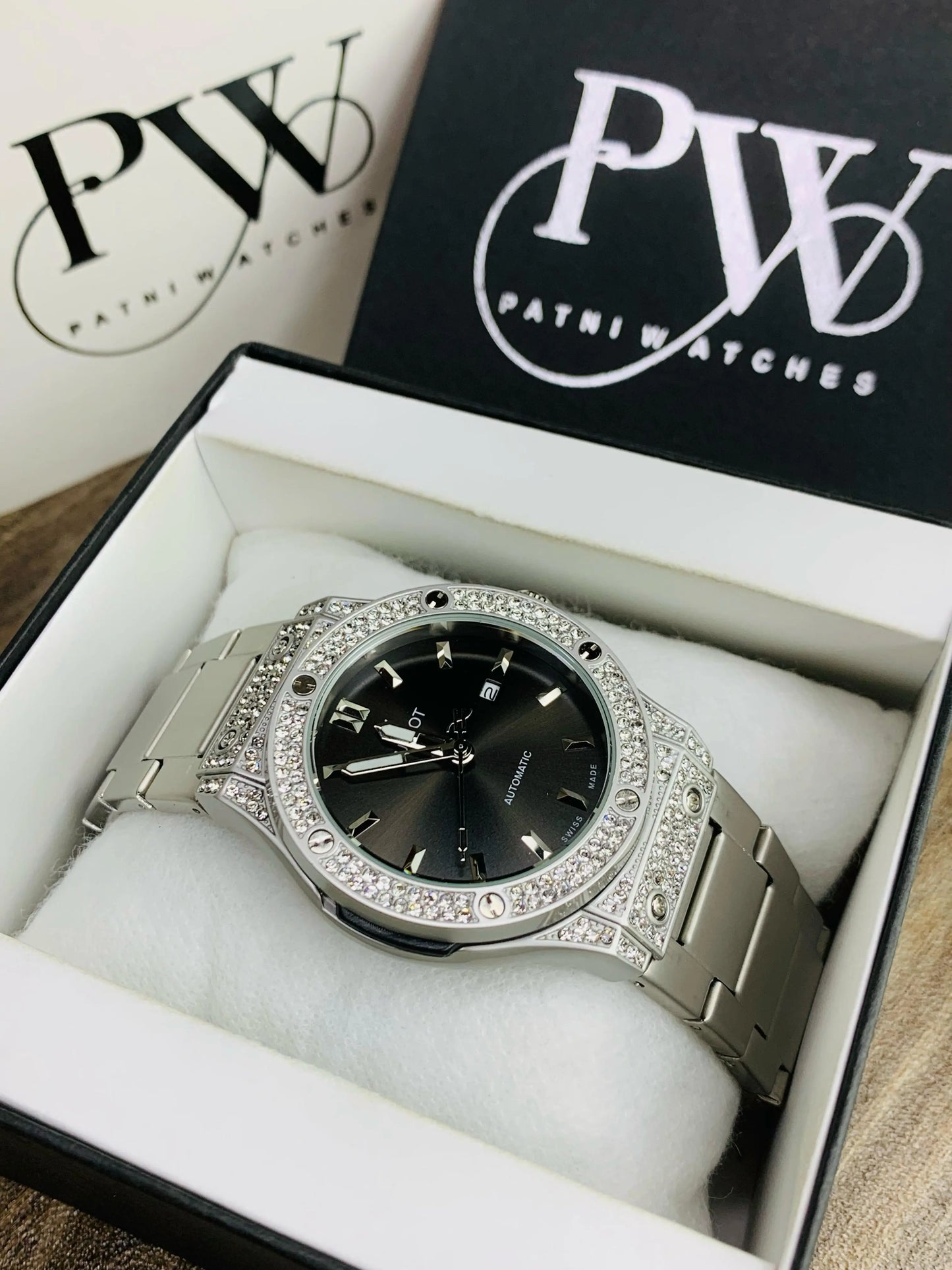 HB Stone Model (Black) Patni Watches