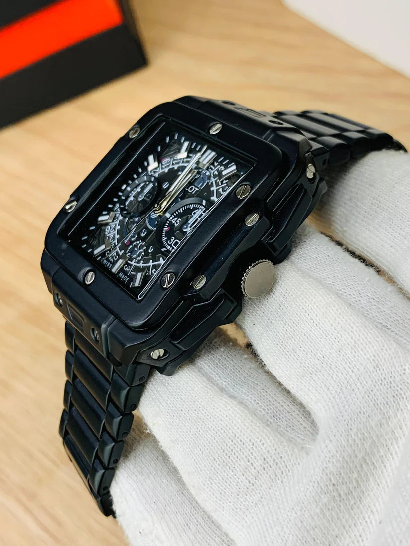 HB SQ Model (Black) Patni Watches