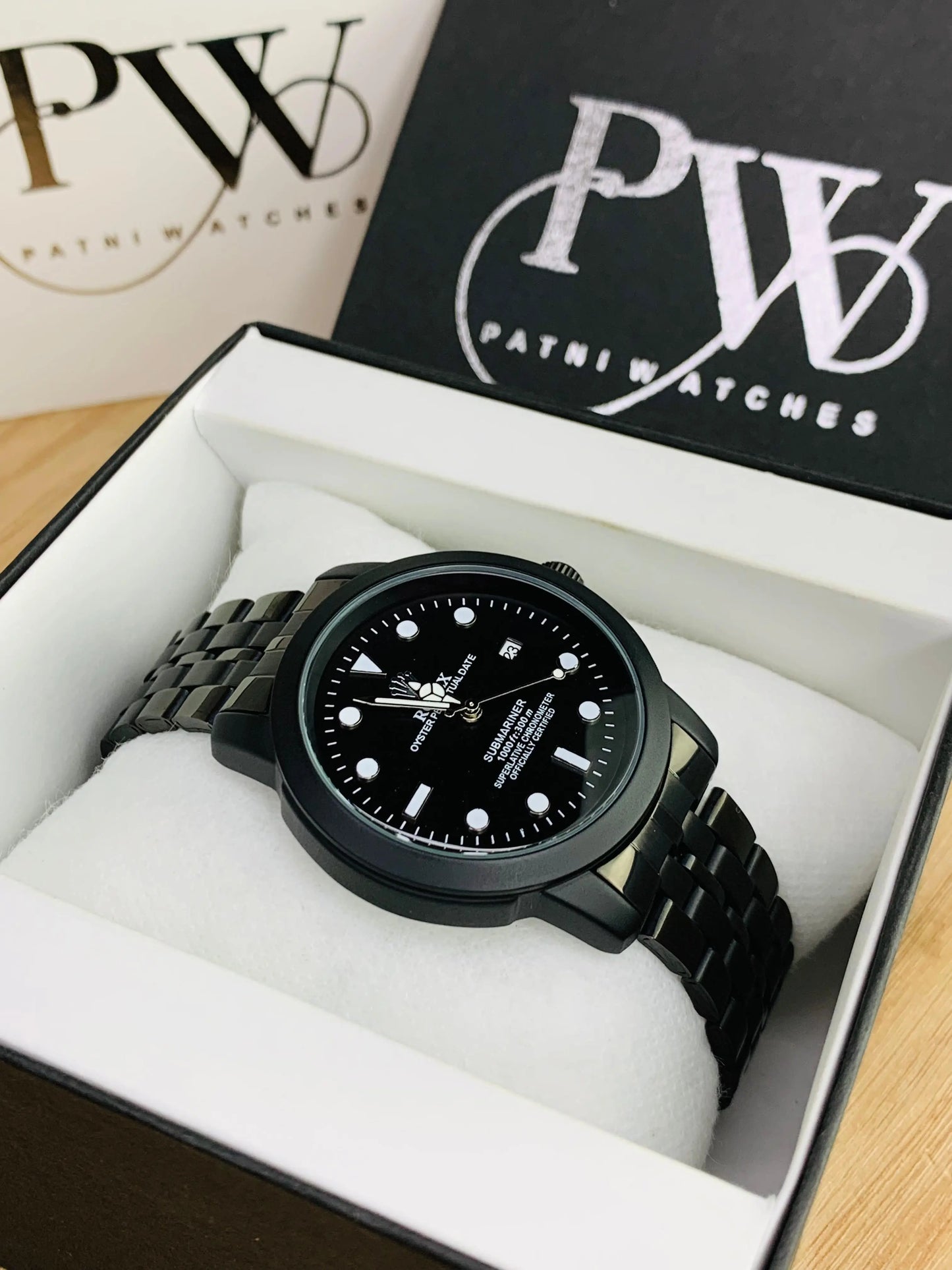 New Black Ring Model - Quartz Patni Watches