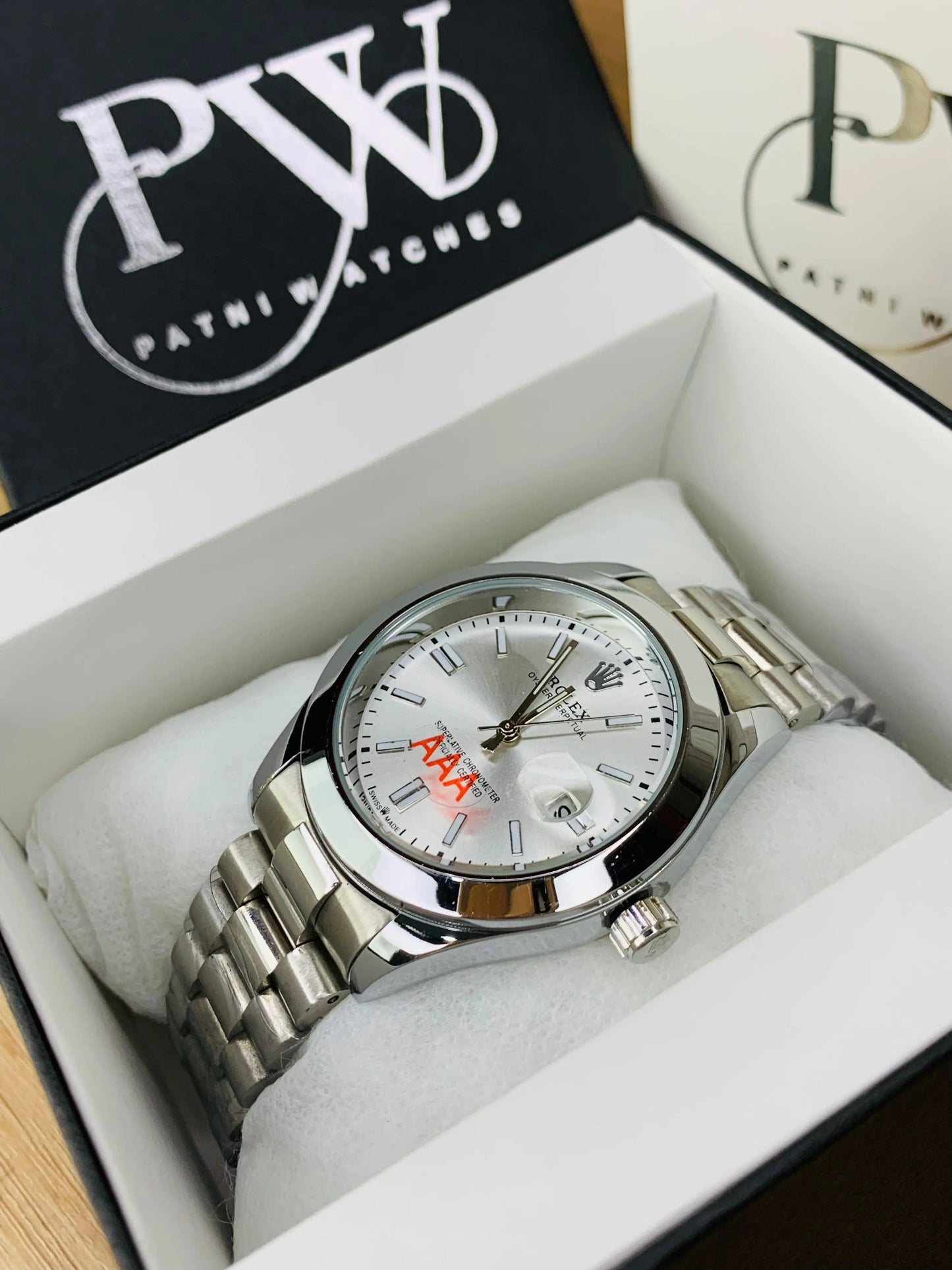 New Oyster Model Silver Patni Watches