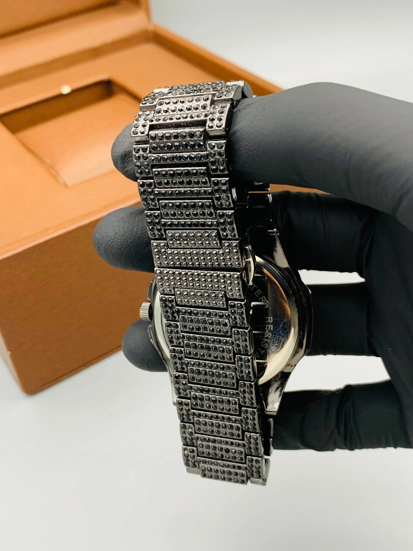 PP Full Stone Model (Black) Patni Watches