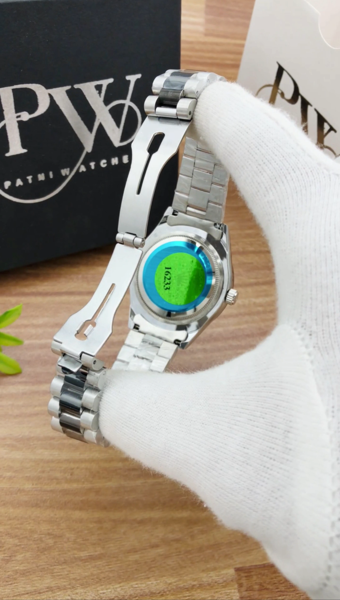 Stone Two Tone Model (Arabic White) Patni Watches