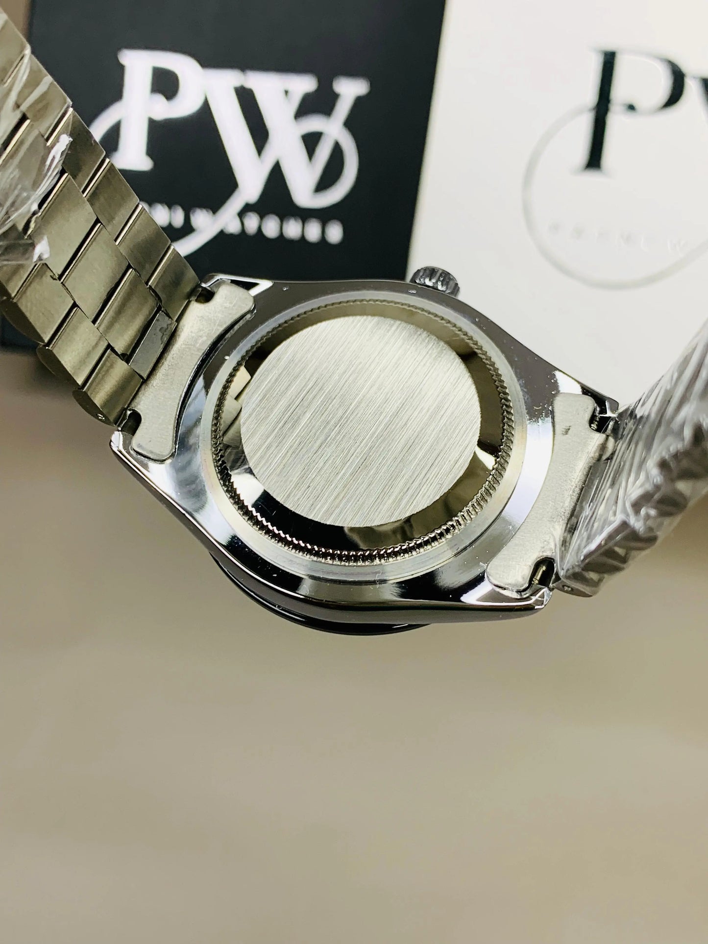 Stone Two Tone Model (Black) Patni Watches