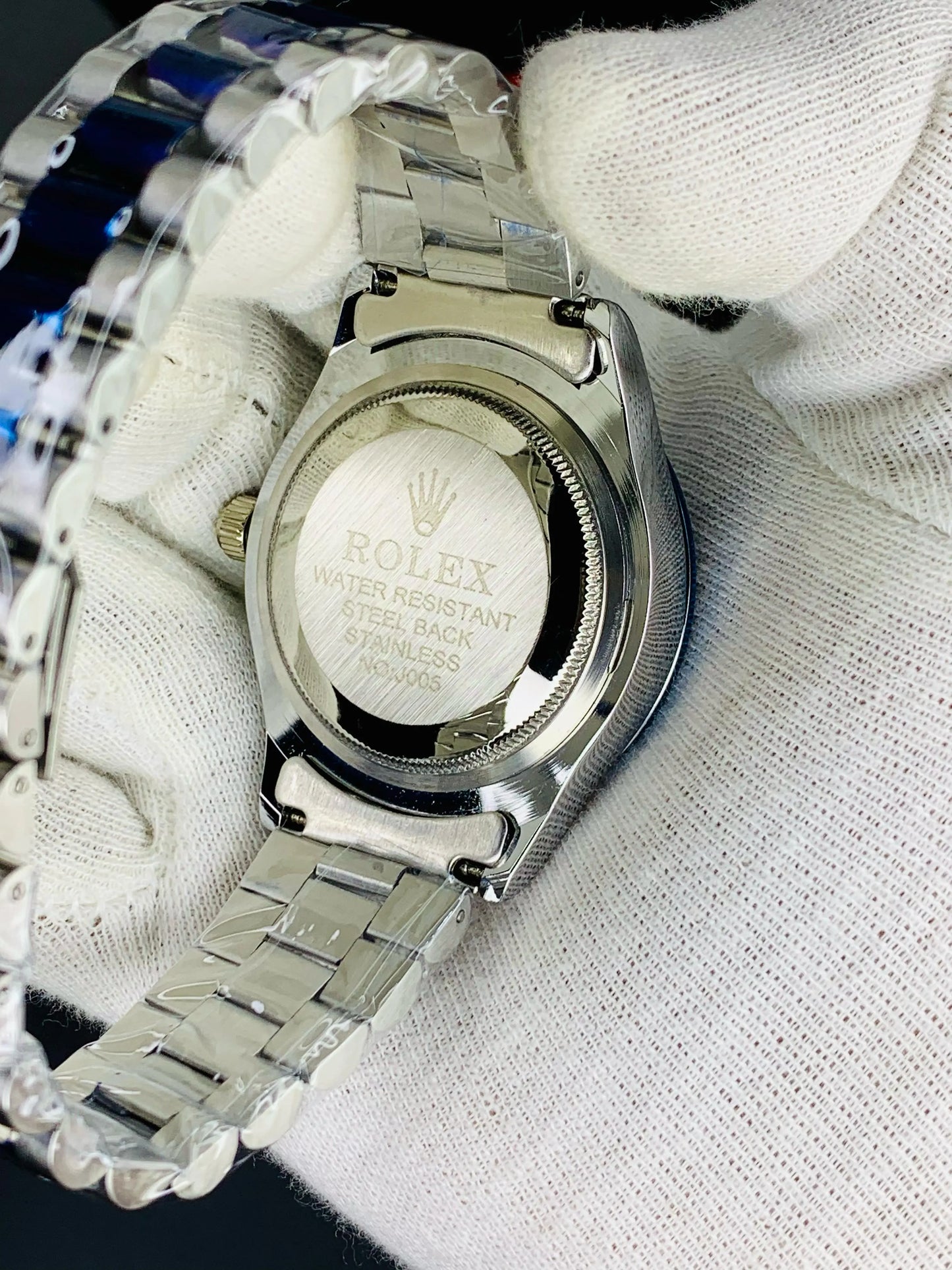 Stone Two Tone Model (Blue) Patni Watches