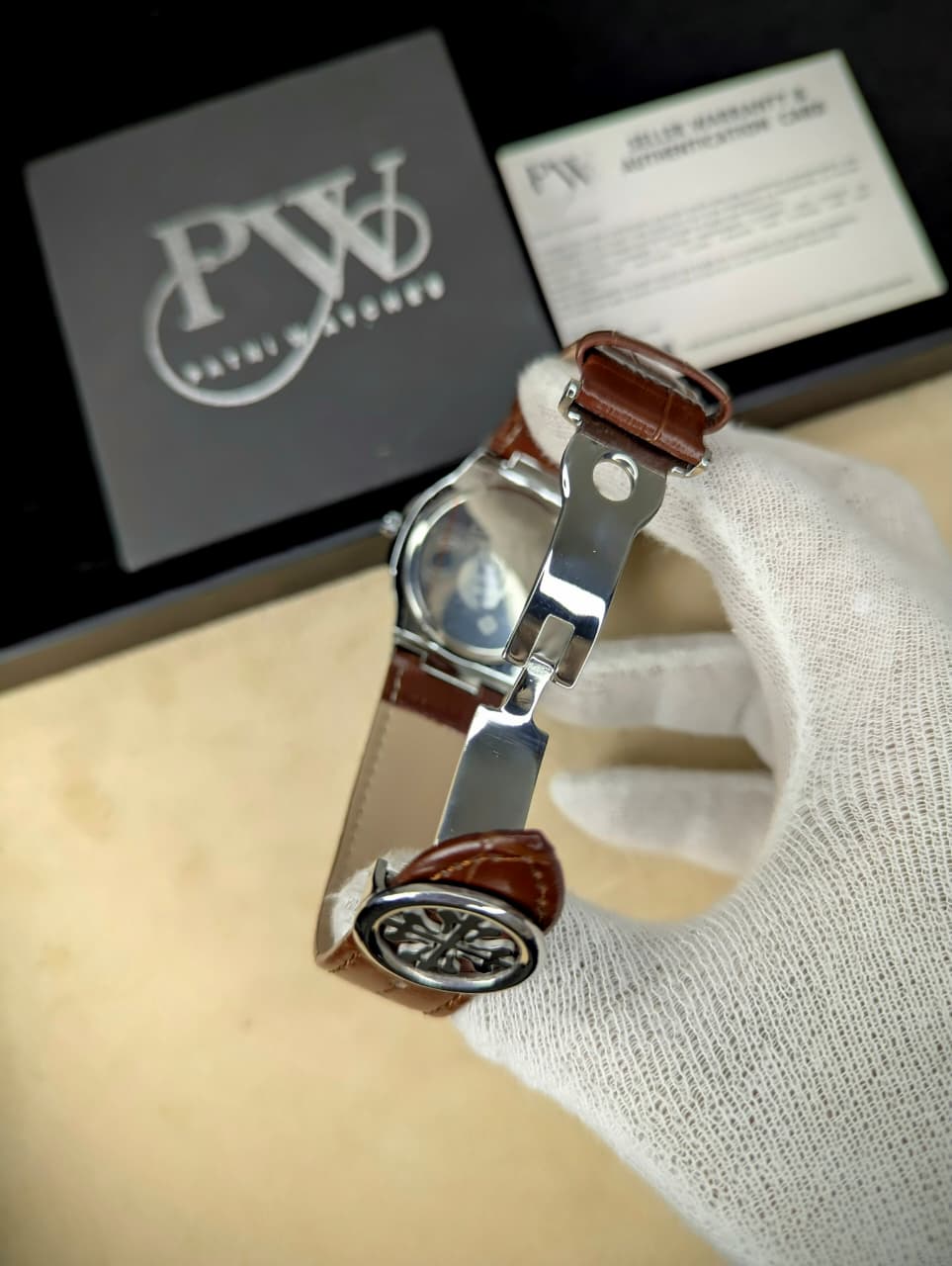PP Leather Strap (Brown) Patni Watches
