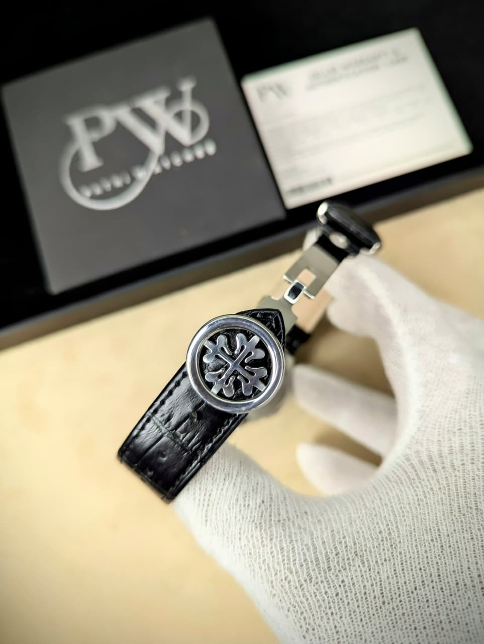 PP Leather Strap (Black) Patni Watches