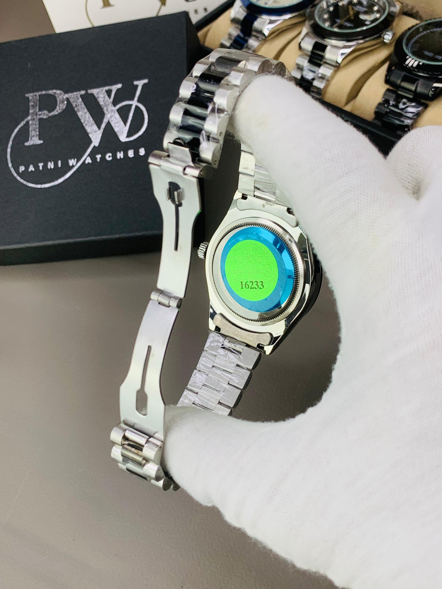 Arabic Two Tone Model (White) Patni Watches