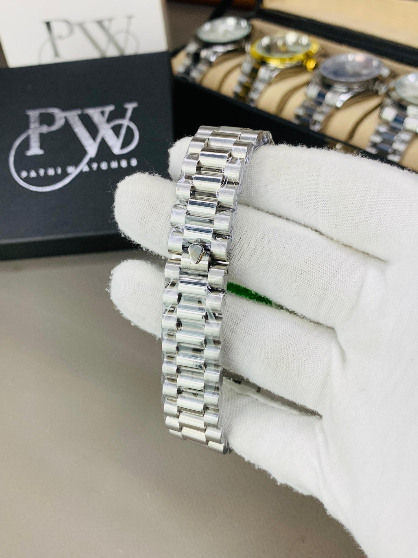 Stone Model (Silver) Patni Watches