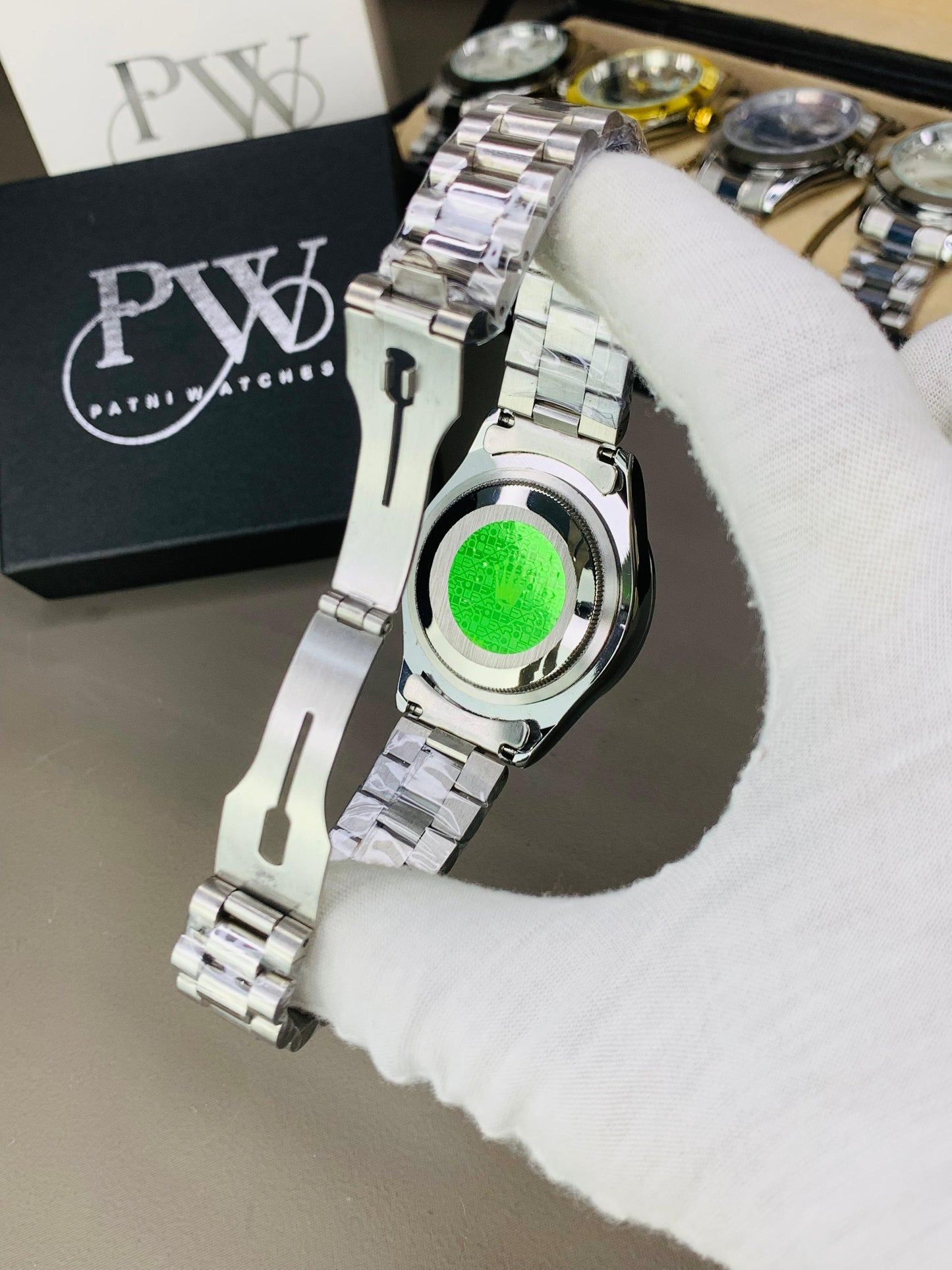 Stone Model (Silver) Patni Watches