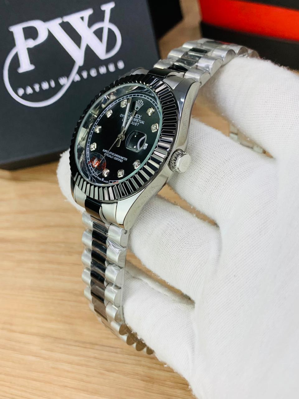Stone Two Tone Model (Kangoora Black) Patni Watches