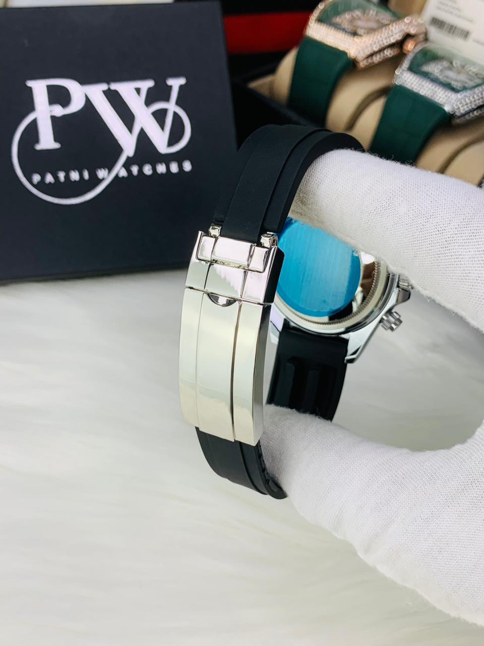 Daytona (Silver Black White) Patni Watches