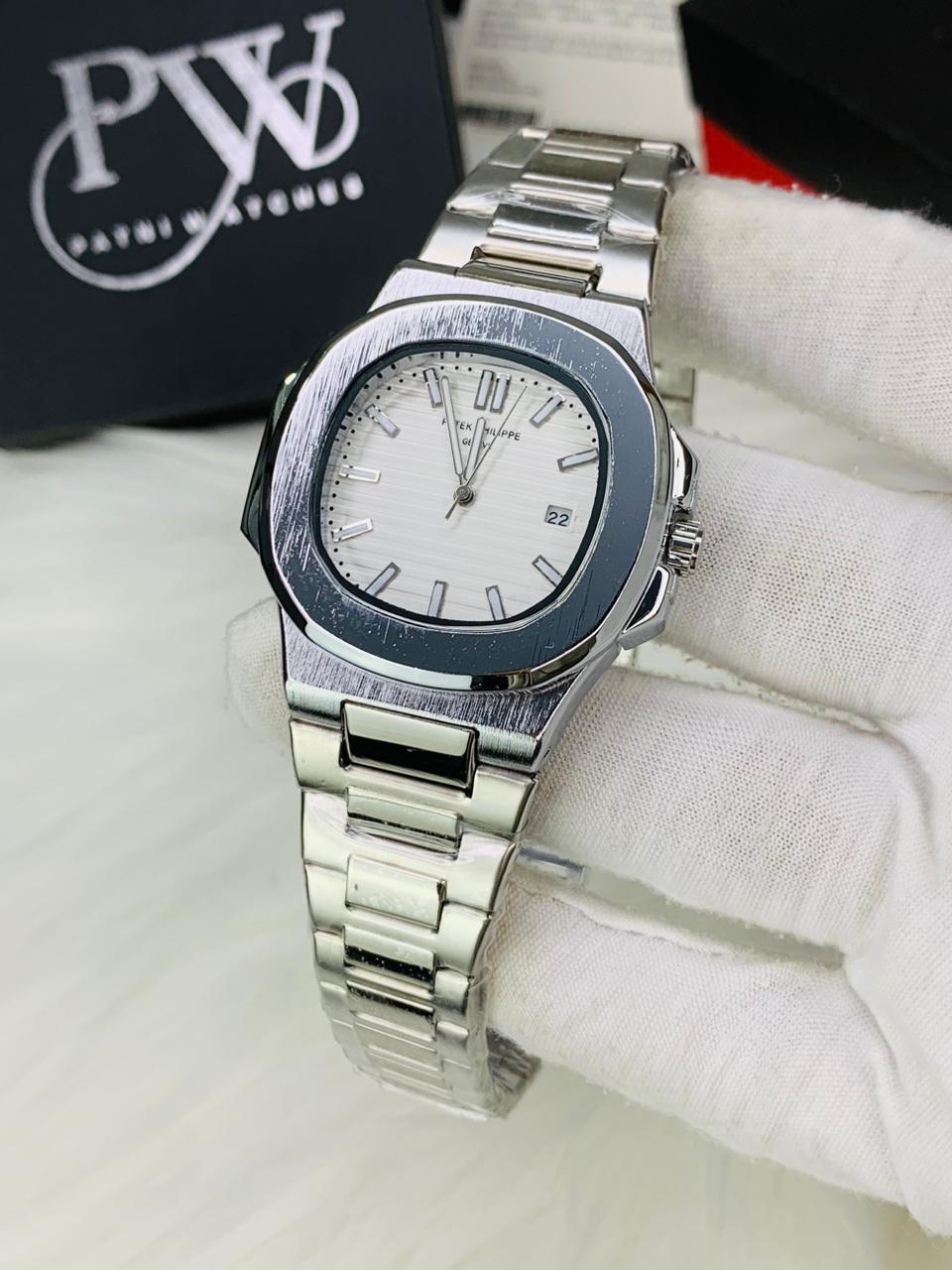 PP Nautilus Chain (White) Patni Watches