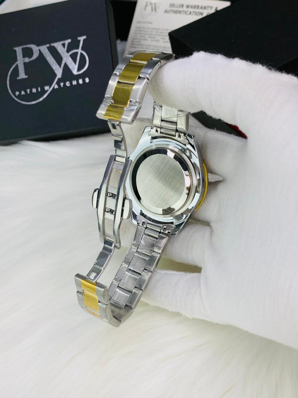 Submariner Two Tone Model (Black) Patni Watches