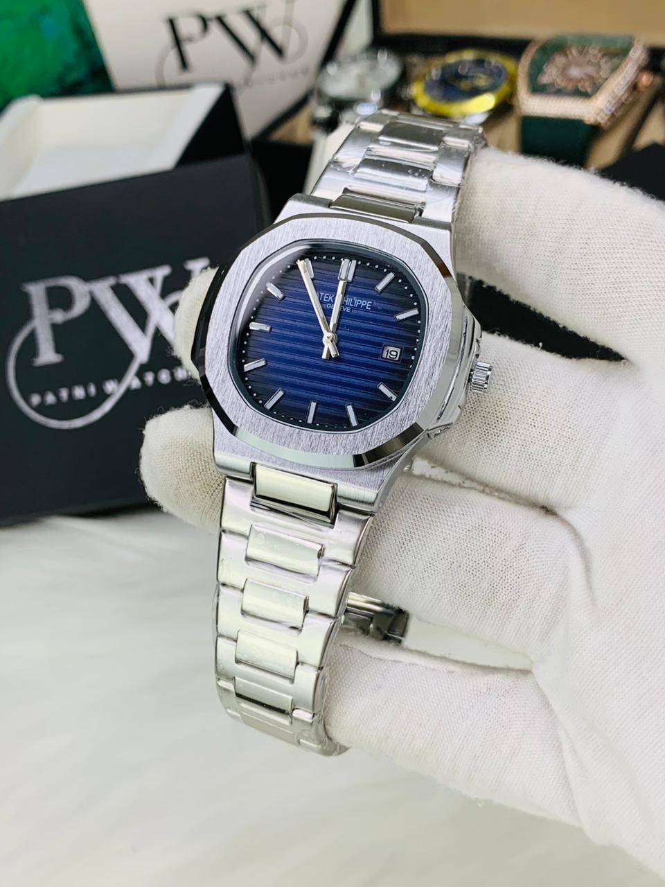 PP Semi Auto Chain (Blue) Patni Watches