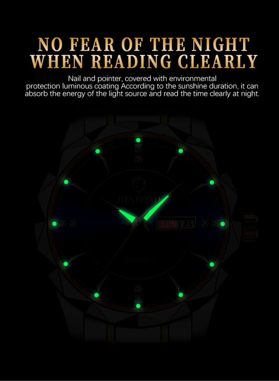 Binbond Orignal Watch Model (Gold) Patni Watches