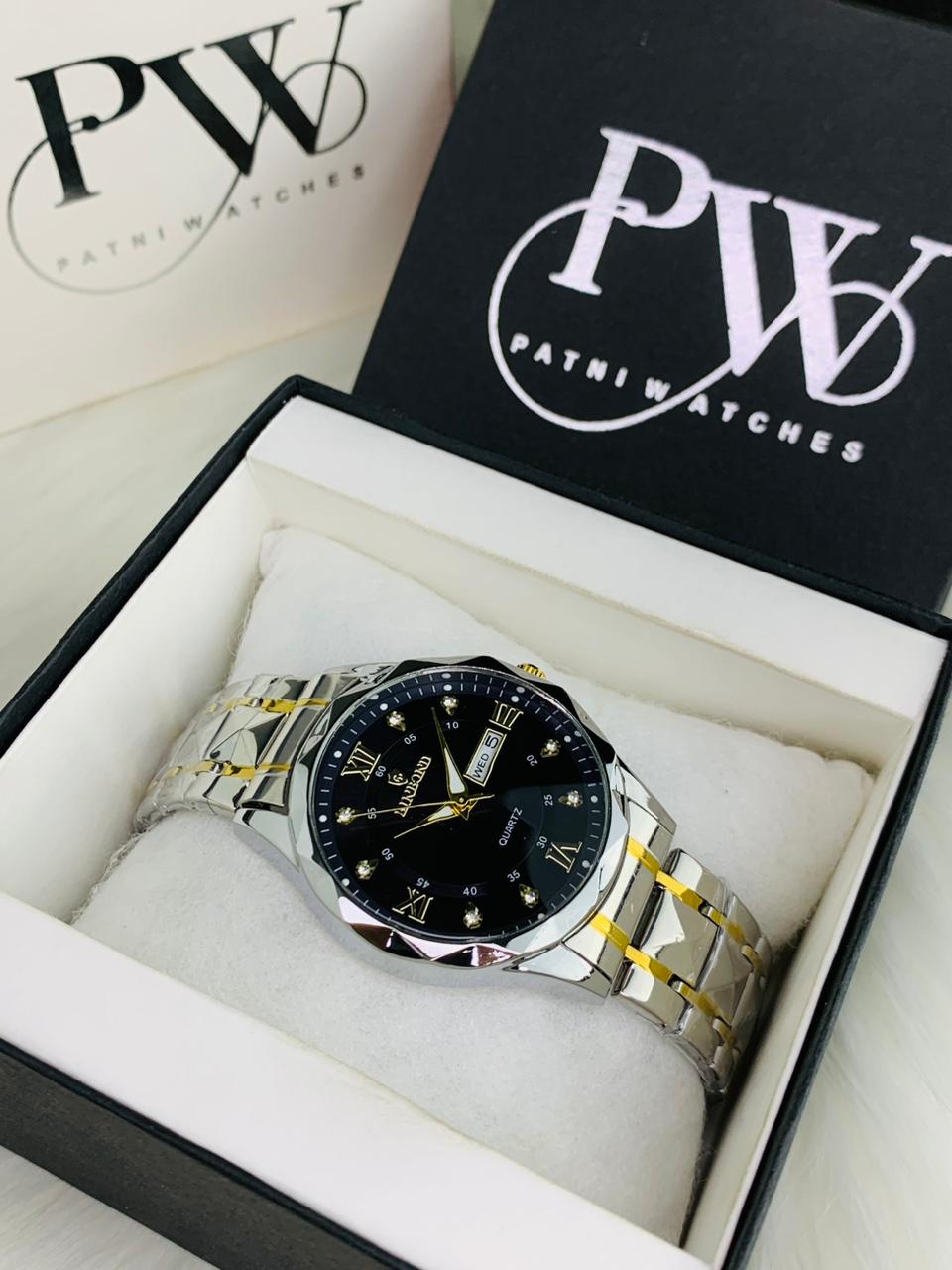 Binbond Two Tone Orignal Watch Model (Black)