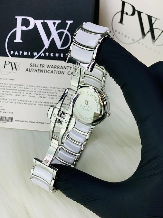 Bestdon Orignal Watch (White) Patni Watches
