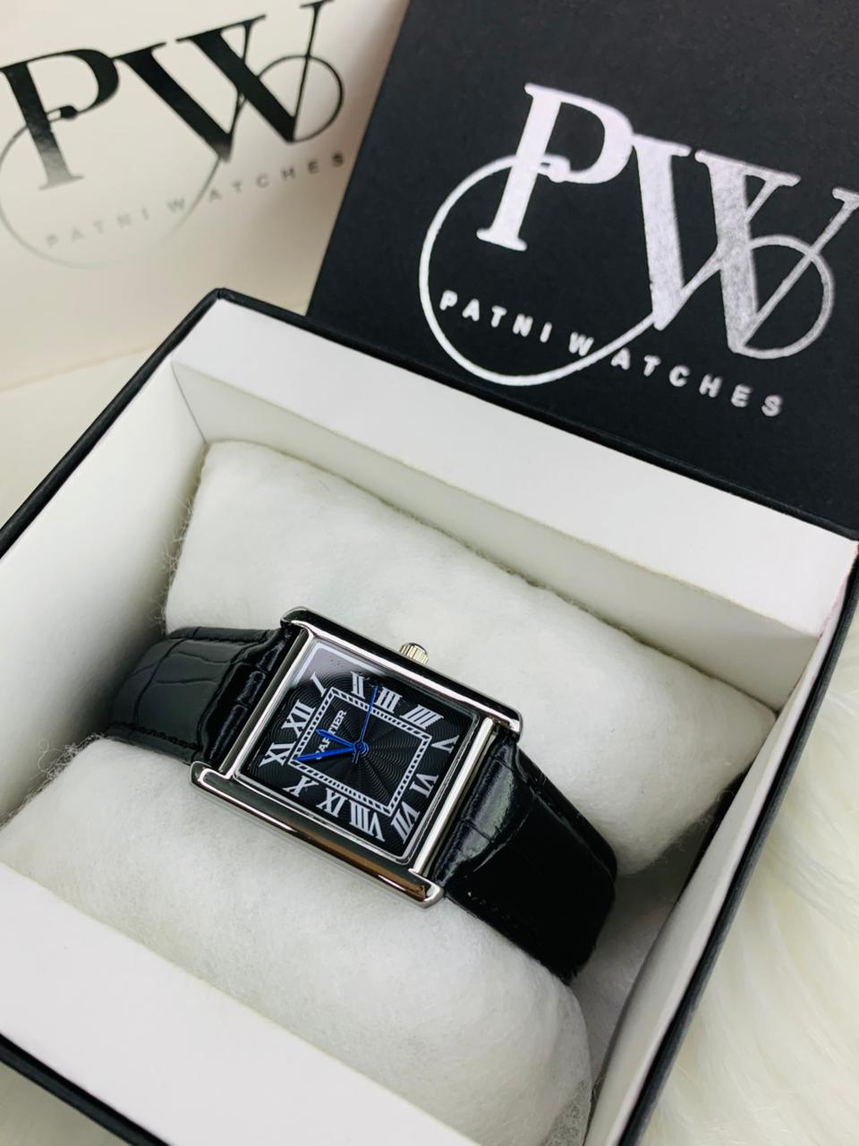 Cart Old Money Tank Model Watch (Black) Patni Watches
