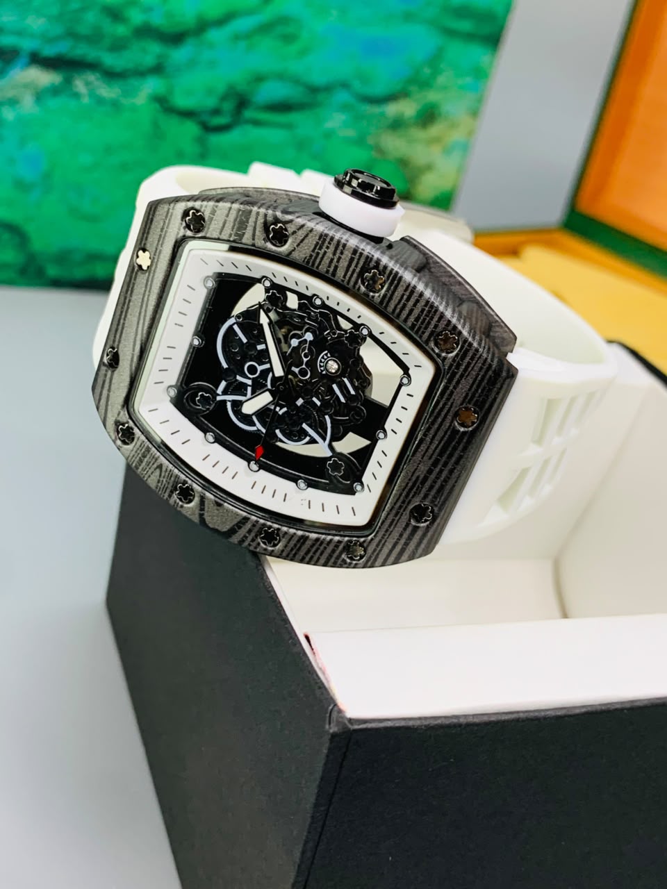 RM Skeleton Model (Carbon White) Patni Watches
