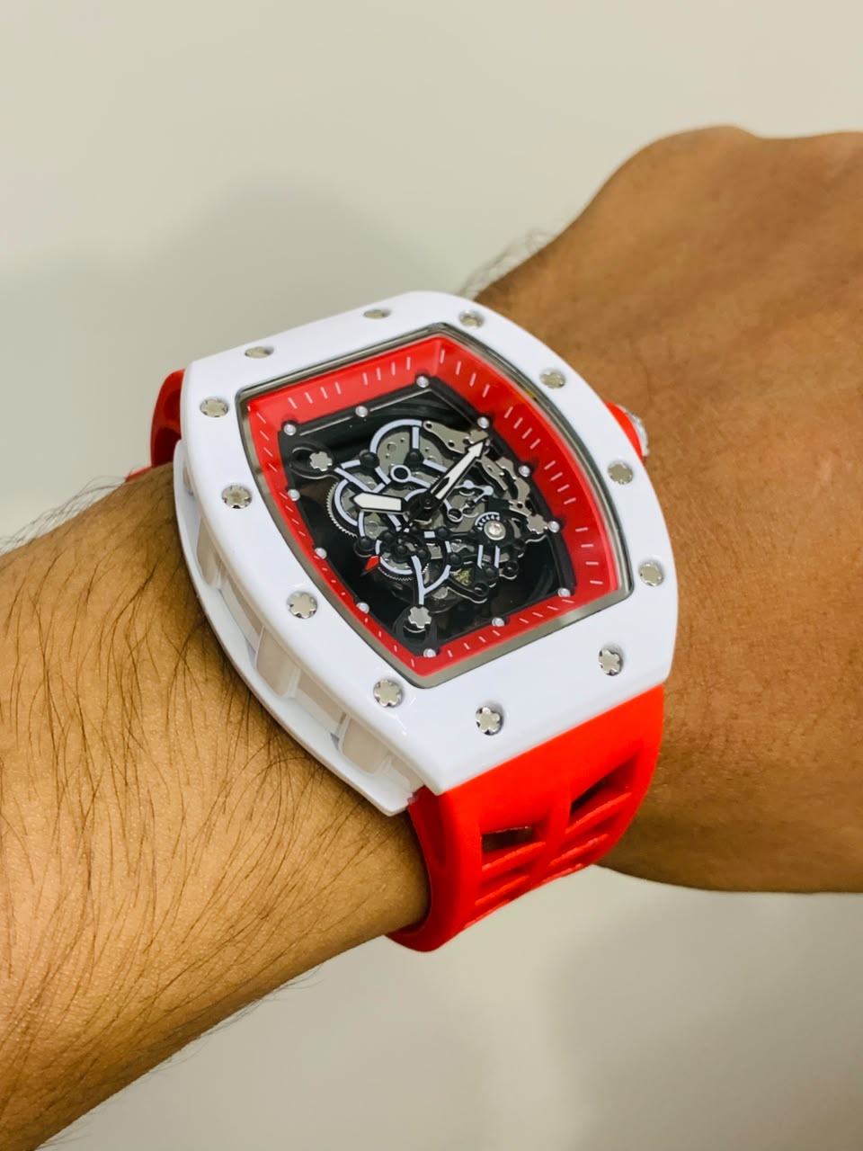 RM Skeleton Model (Red) Patni Watches