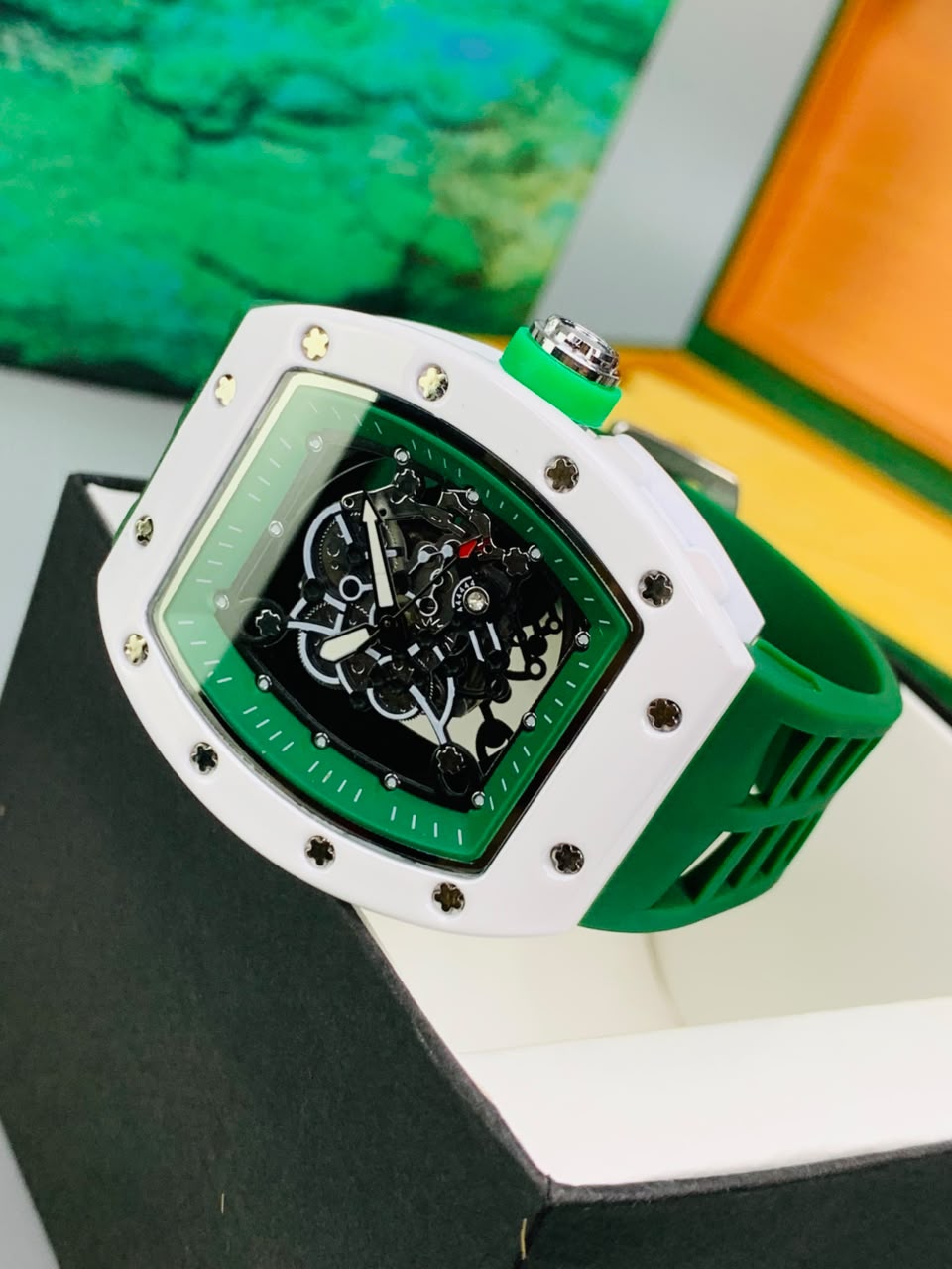 RM Skeleton Model (Green) Patni Watches