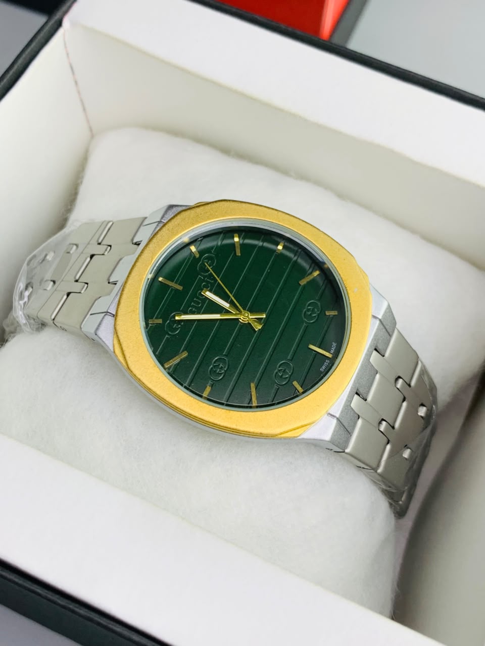 GUCI Slim Watch Model (Gold Green) Patni Watches