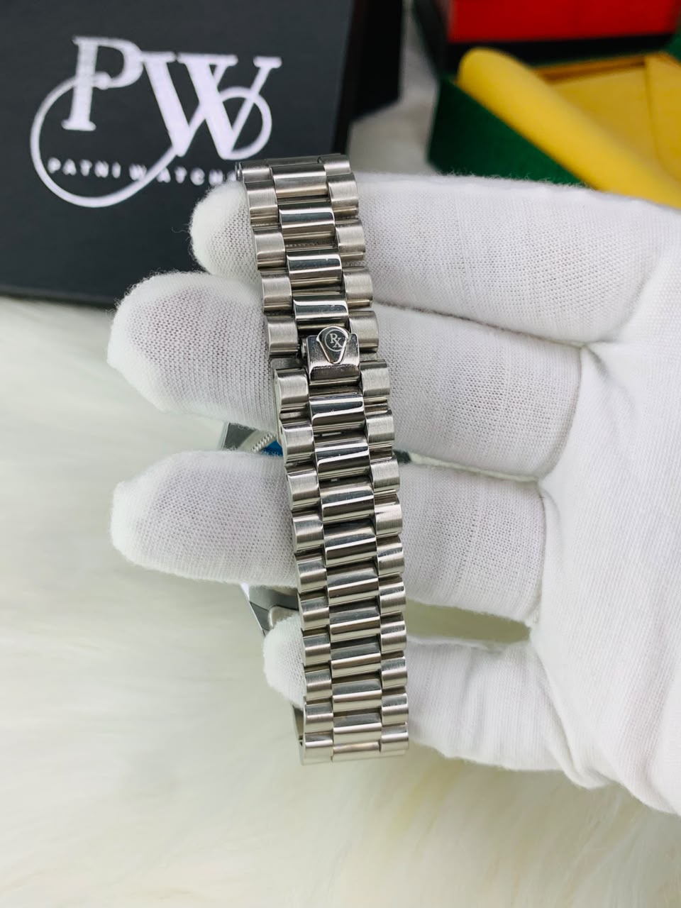 Arabic Silver Model (Black) Patni Watches