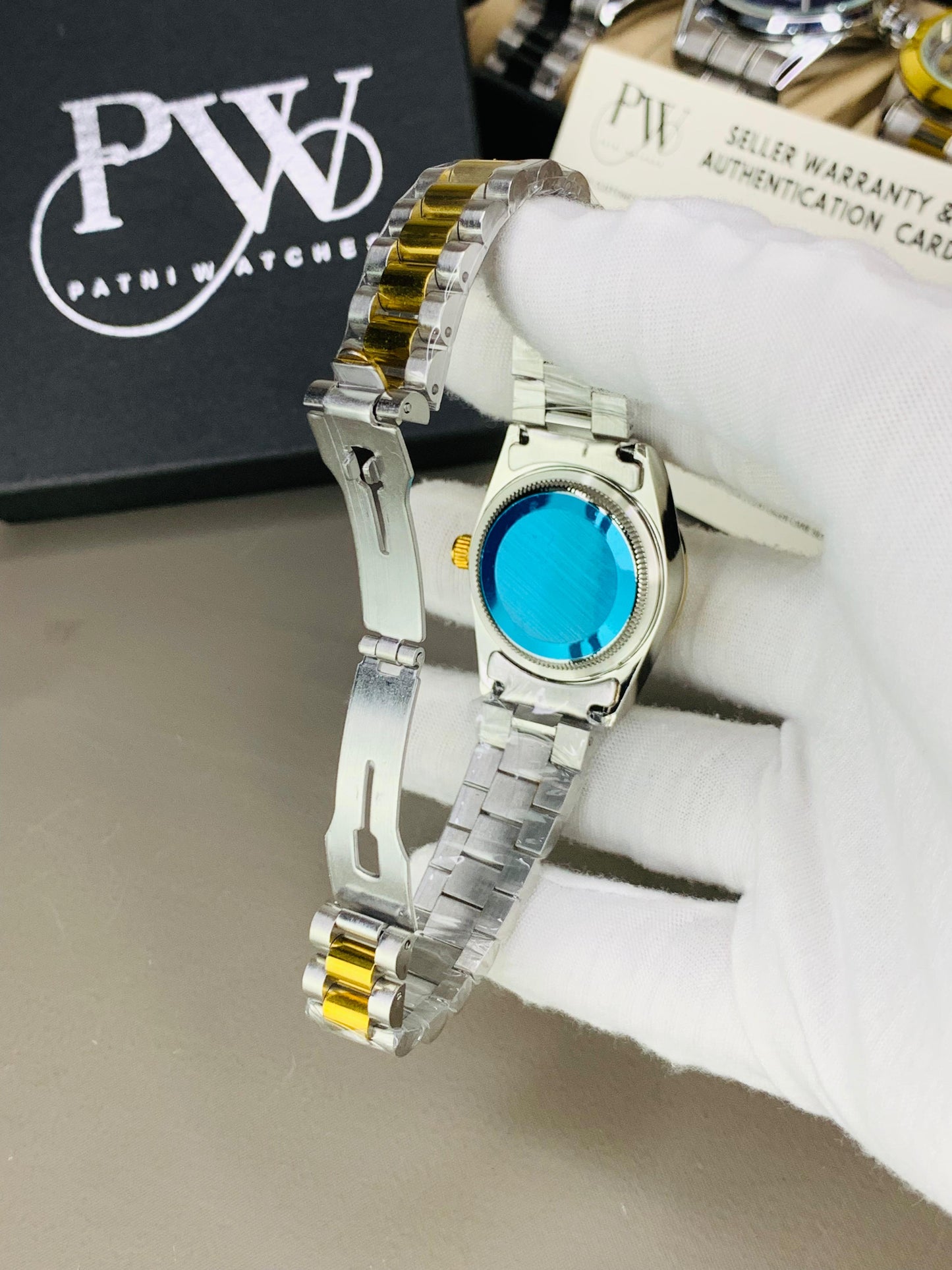 Ladies Stone Two Tone Model (Silver) Patni Watches