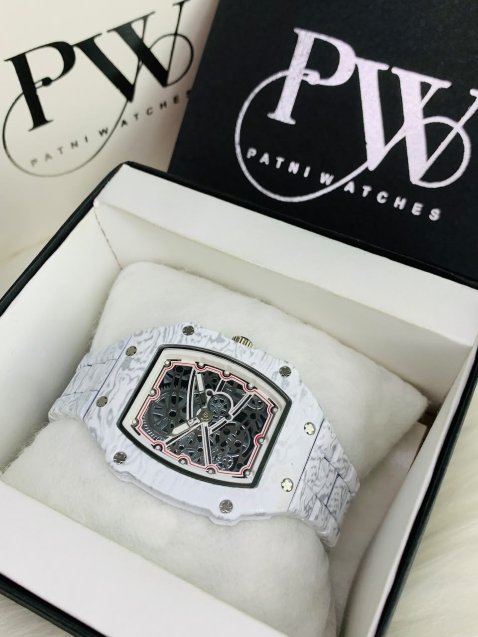 RM 67-02 Model (White Carbon) Patni Watches