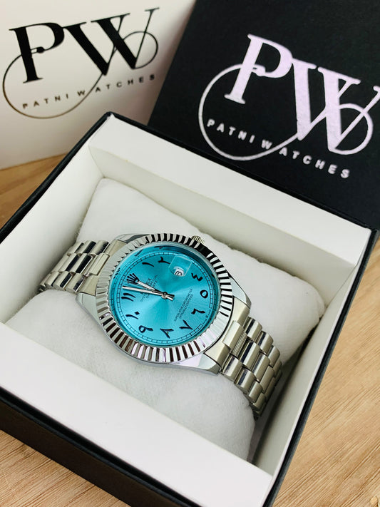Arabic Silver Model (Tiffany) Patni Watches