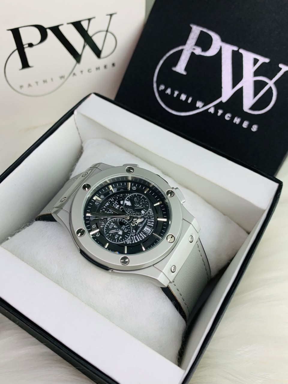 HB Strap Model (Skeleton Black) Patni Watches