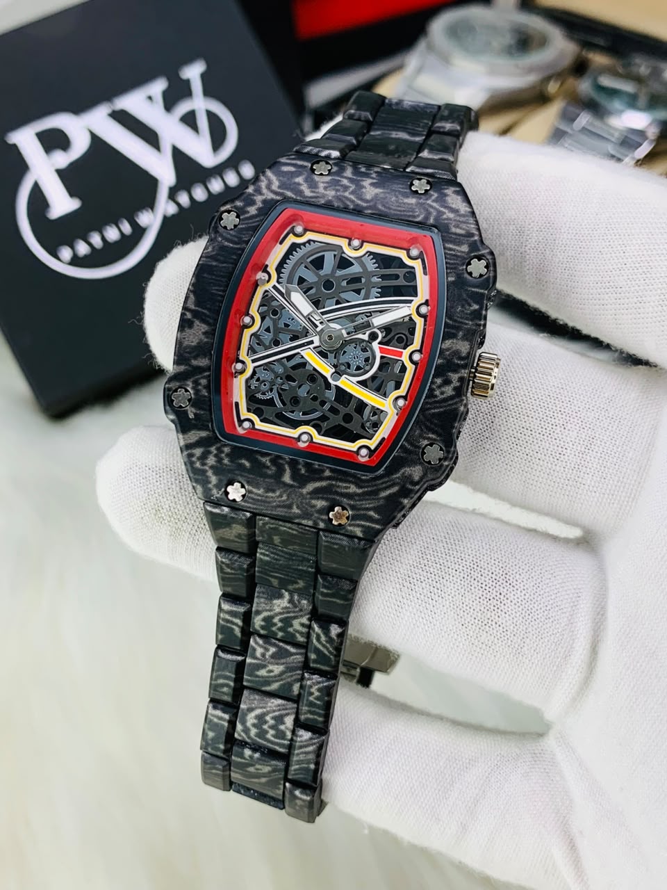 RM 67-02 Model (Black Carbon) Patni Watches
