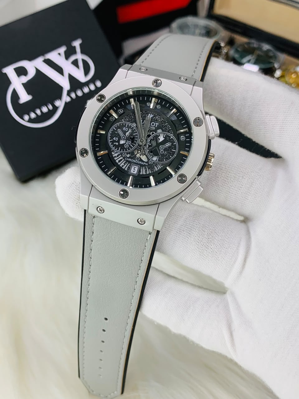 HB Strap Model (Skeleton Black) Patni Watches