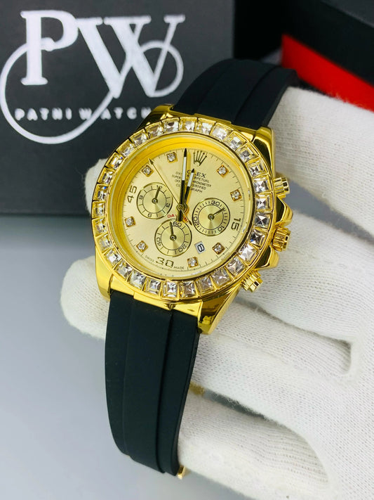 Daytona Stone Strap (Gold) Patni Watches