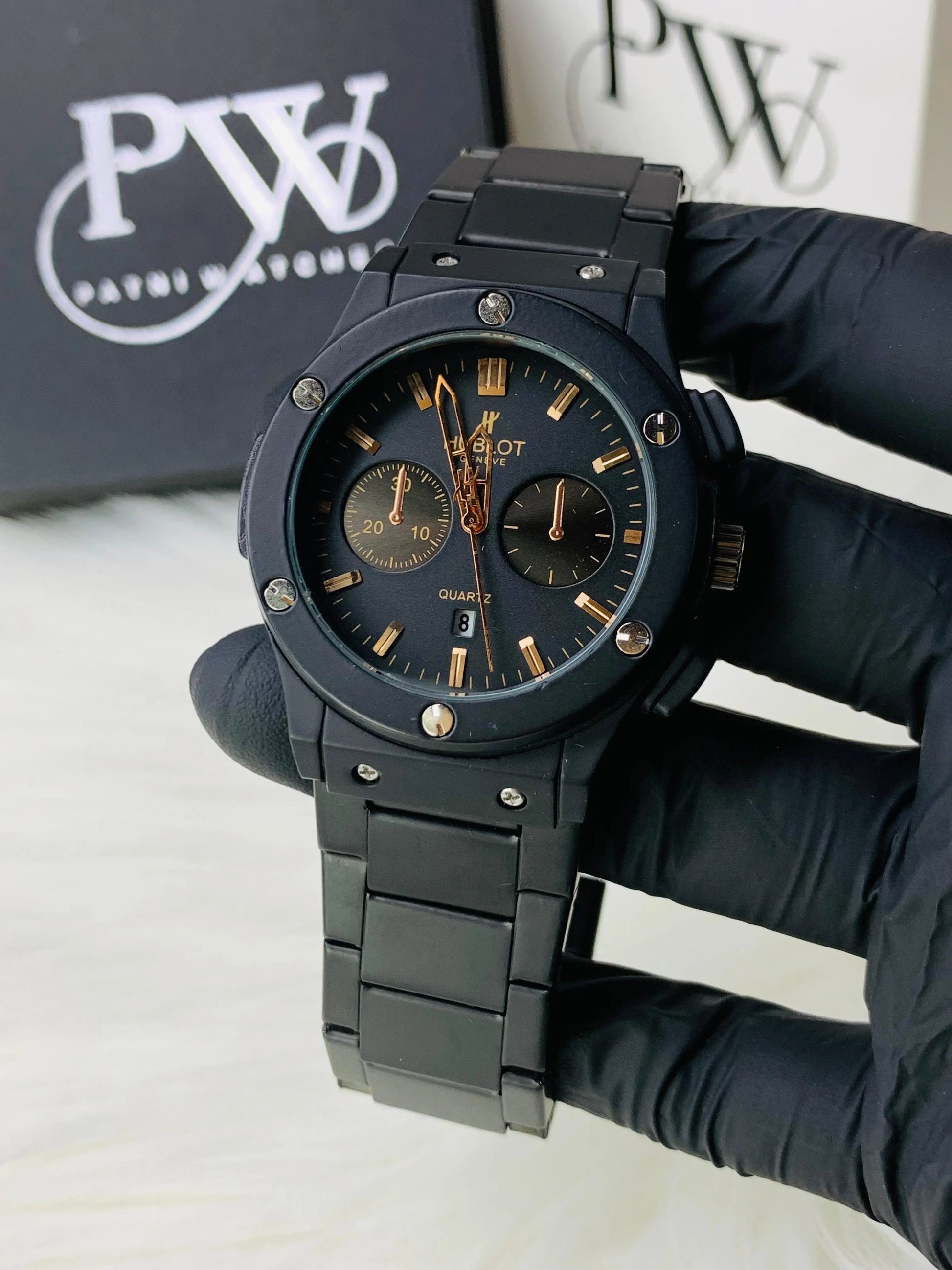 HB Model (Black) Patni Watches