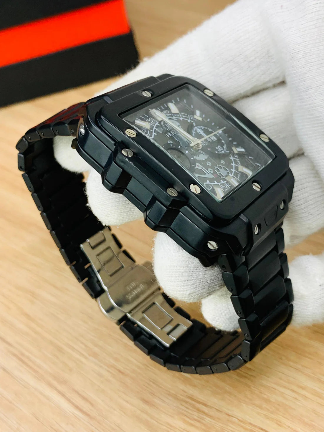 HB SQ Model (Black) Patni Watches
