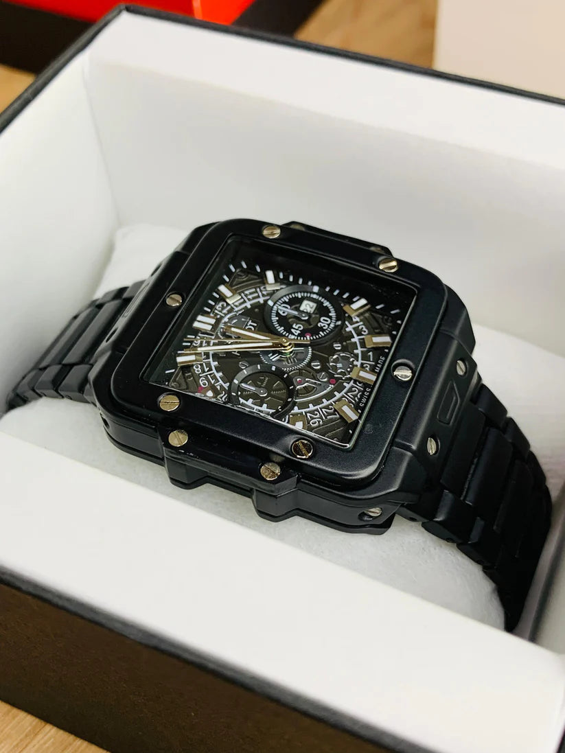 HB SQ Model (Black) Patni Watches