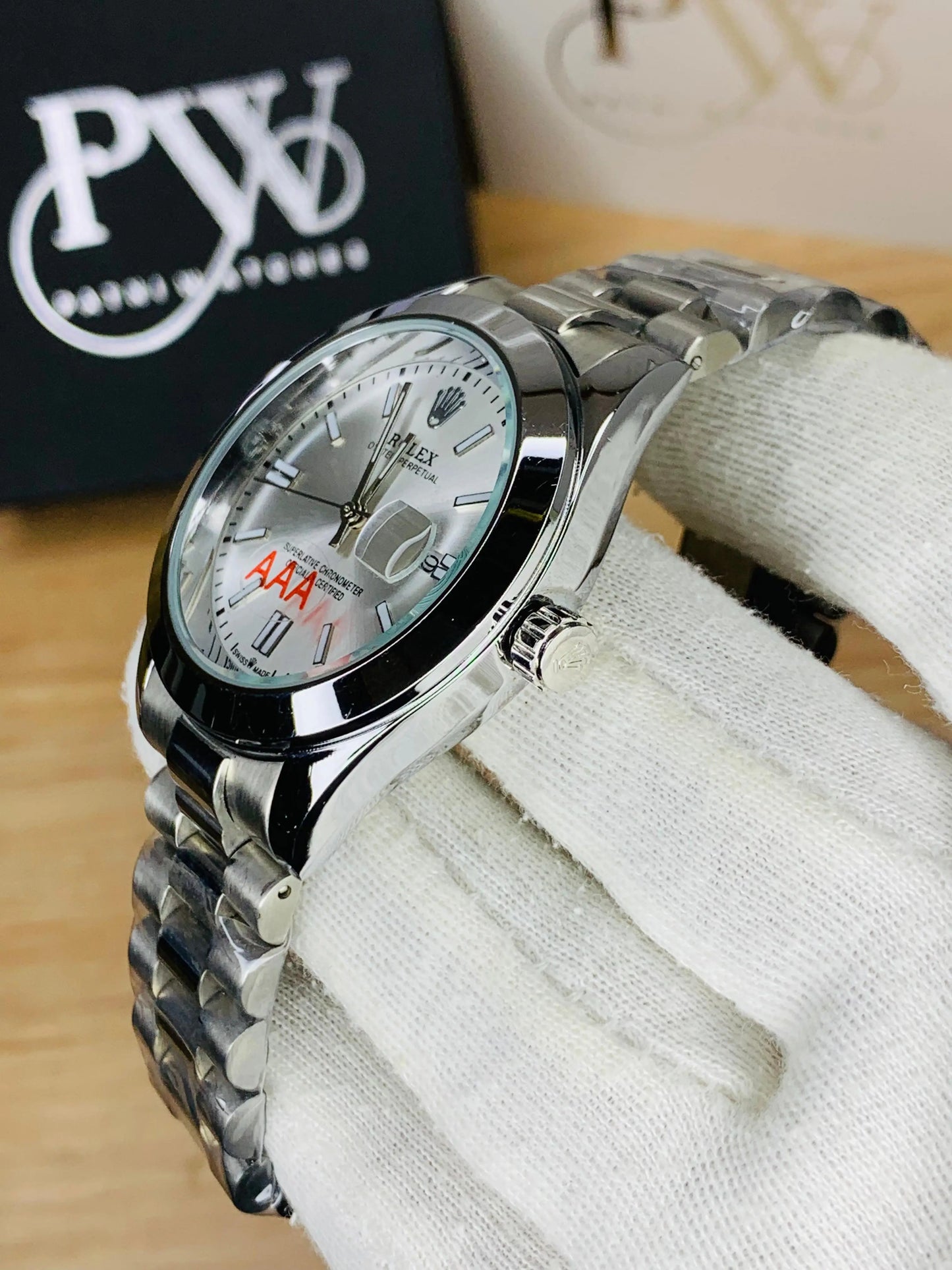 New Oyster Model Silver Patni Watches